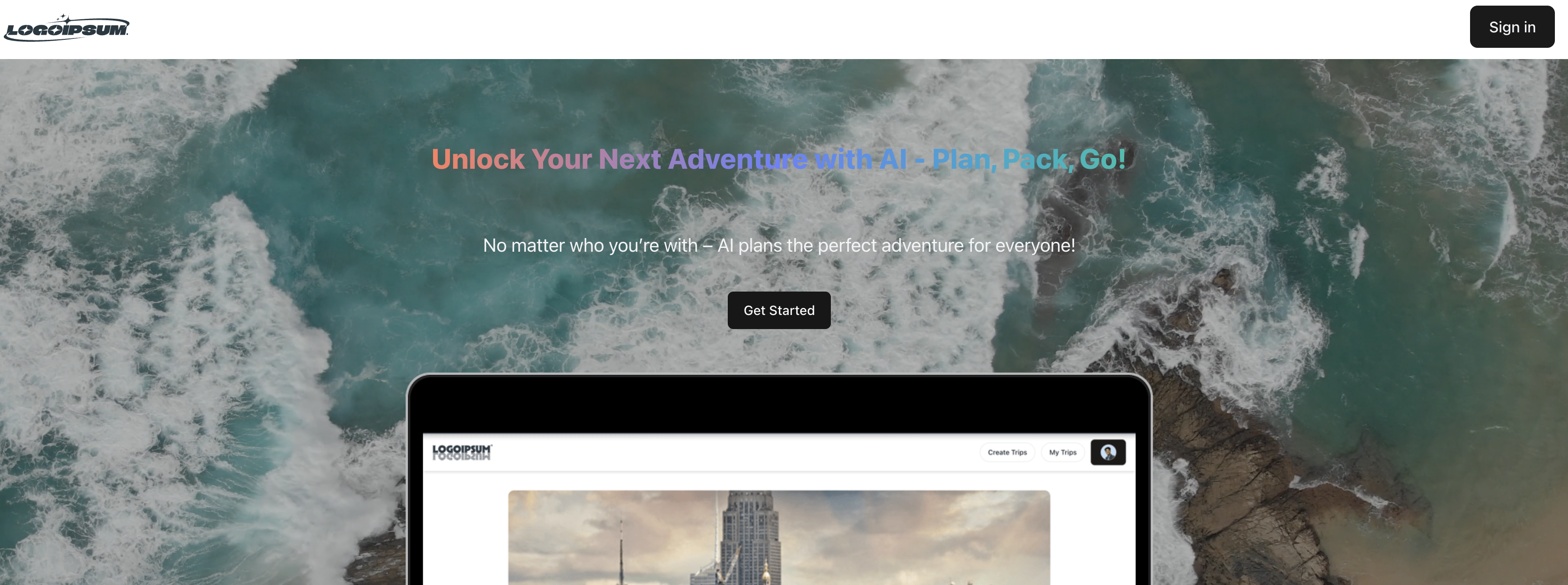 AI-Powered Trip Planning Website